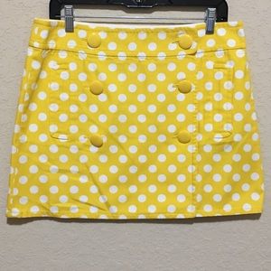 J. Crew polka dot skirt